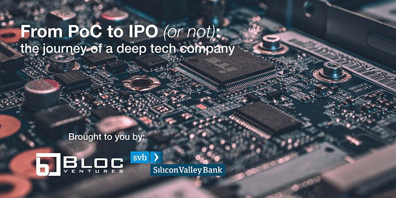 From PoC to IPO Journey of a deep tech company