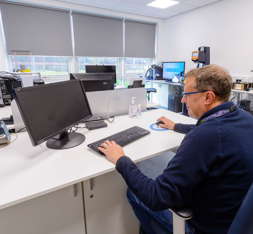 Man working on computer